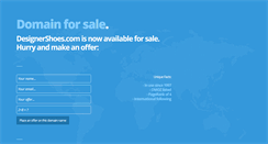 Desktop Screenshot of designershoes.com